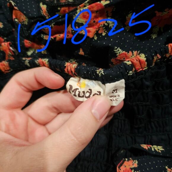 Whimsical fairy floral y2k 2000s mudd babydoll assymetrical top - Picture 5 of 5